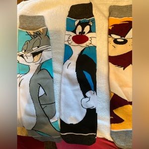 Cartoon socks 3 pair Tazz,Bugs Bunny,Sylvester